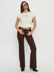 In The West Horse Baby Tee Cream