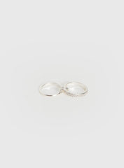 Something Sweet Stacked Ring Silver