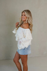 Jane Distressed Mini Skirt-Light Denim