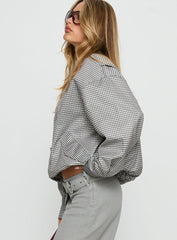 Kenny Bomber Jacket Cream Check