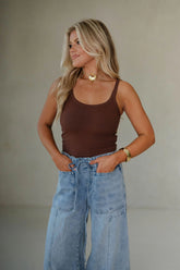 Ford Tank Top-Brown