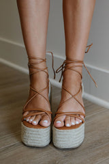 Miya Wrap Up Espadrille-Tan