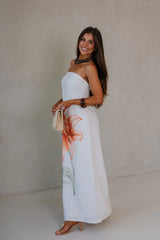 Scarlett Strapless Maxi Dress-Ivory