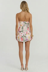 Birthday in Positano Floral Mini Dress