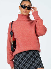 Oswin Turtleneck Sweater Orange