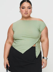 Karre Off The Shoulder Top Sage Curve