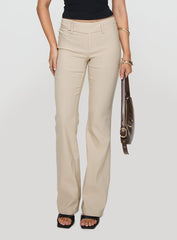 Kinkirk Flared Pants Taupe Tall