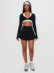 Vitality Long Sleeve Active Crop Black