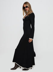 Claira Long Sleeve Maxi Dress Black