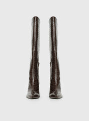 Good Judgement Knee High Boots Chocolate