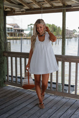 Della Swing Dress-White
