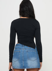 Inca Long Sleeve Top Black