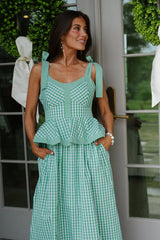 Marty Midi Dress-Green