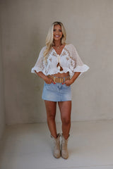 Madeline V-Neck Top-Off White