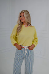 Easy Days Sweater-Banana