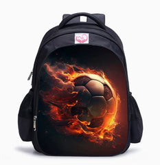 Football School Backpack – Fire Design