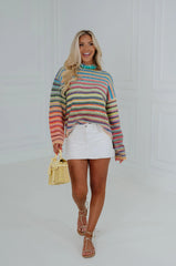 Kendall Rainbow Knit Sweater