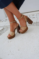 Floria Heel- Banana Leather