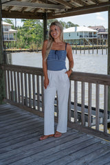 Scout Striped Top-Navy Mutli